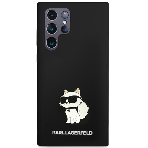 Etui til Samsung Galaxy S24 Ultra S928, Karl Lagerfeld, Silicone Choupette NFT, Sort