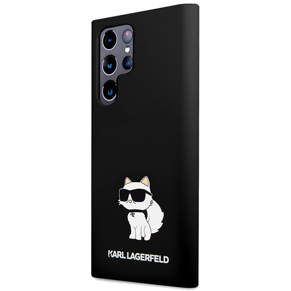 Etui til Samsung Galaxy S24 Ultra S928, Karl Lagerfeld, Silicone Choupette NFT, Sort