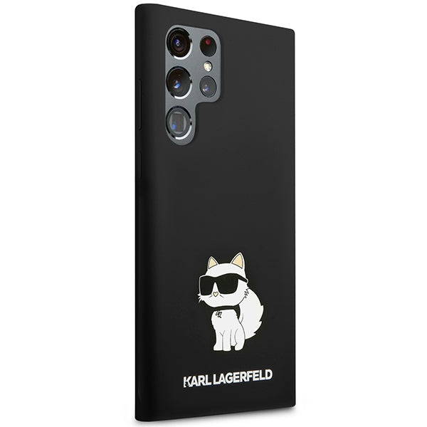 Etui til Samsung Galaxy S24 Ultra S928, Karl Lagerfeld, Silicone Choupette NFT, Sort
