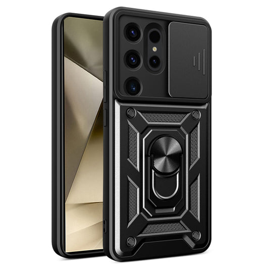 Cover til Samsung Galaxy S24 Ultra S928, Techsuit, CamShield, Sort