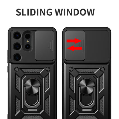 Cover til Samsung Galaxy S24 Ultra S928, Techsuit, CamShield, Sort
