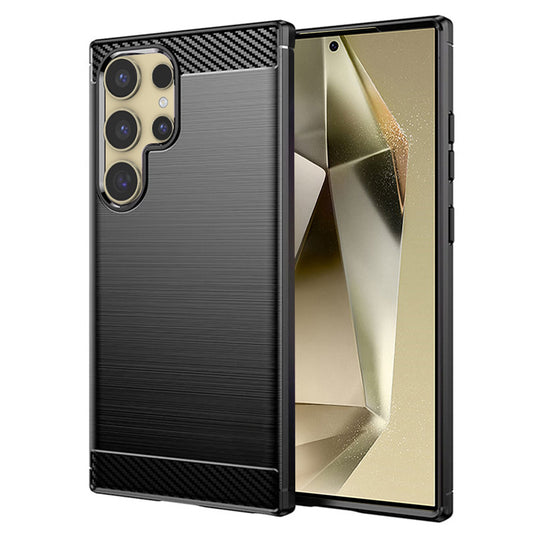 Cover til Samsung Galaxy S24 Ultra S928, Techsuit, Carbon, Sort