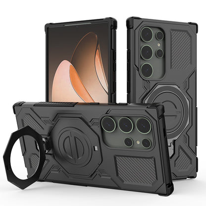 Cover til Samsung Galaxy S24 Ultra S928, Techsuit, Carbon Shield Pro, Sort