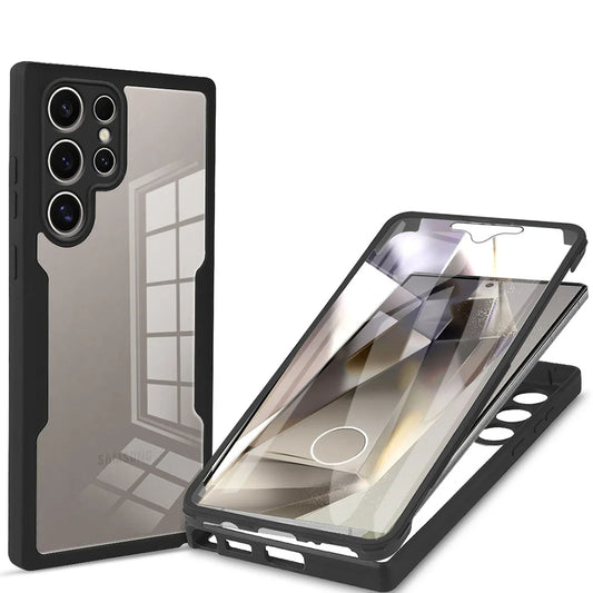 Cover til Samsung Galaxy S24 Ultra S928, Techsuit, ColorVerse 360, Sort