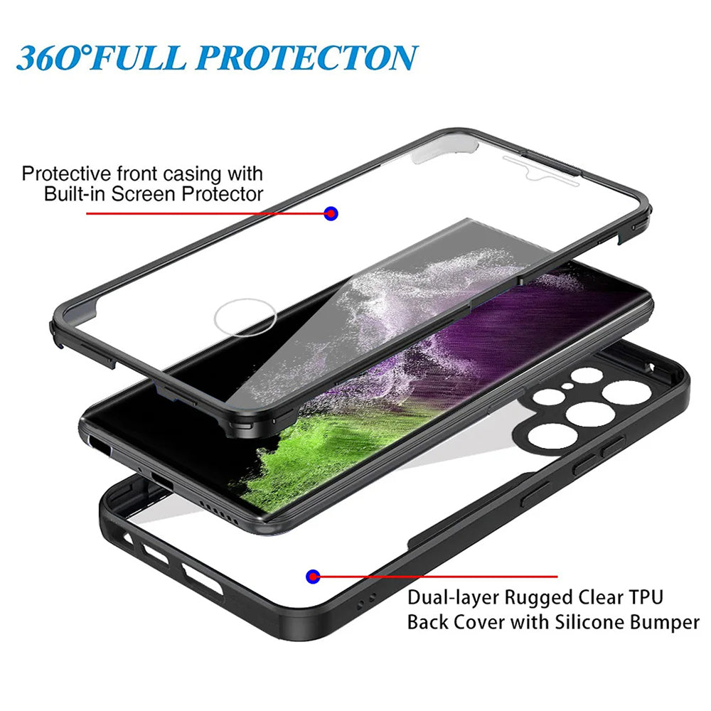 Cover til Samsung Galaxy S24 Ultra S928, Techsuit, ColorVerse 360, Sort