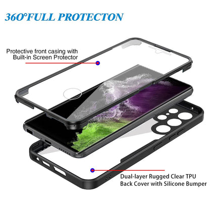 Cover til Samsung Galaxy S24 Ultra S928, Techsuit, ColorVerse 360, Sort