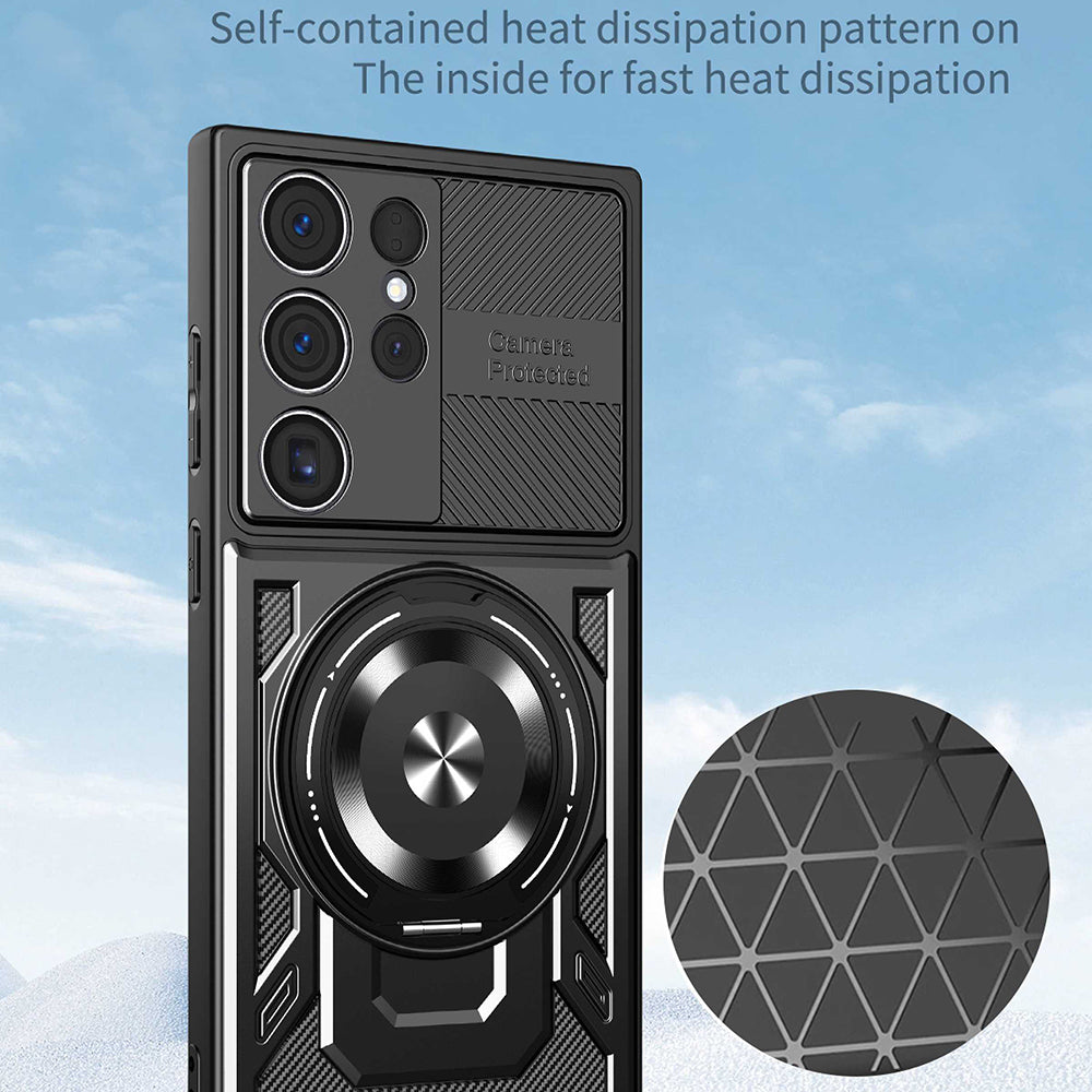 Cover til Samsung Galaxy S24 Ultra S928, Techsuit, RuggedCam, Blå