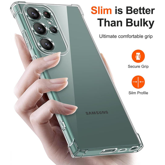 Cover til Samsung Galaxy S24 Ultra S928, Techsuit, Stødabsorberende Klar, Transparent