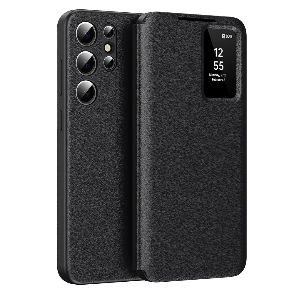 Cover til Samsung Galaxy S24 Ultra S928, Techsuit, SmartView, Sort