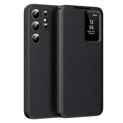 Cover til Samsung Galaxy S24 Ultra S928, Techsuit, SmartView, Sort