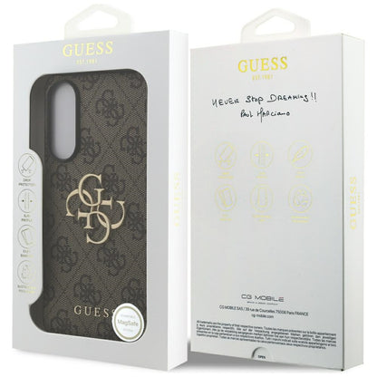 Etui til Samsung Galaxy S25 Edge S937, Guess, Big 4G Logo Classic, Brun