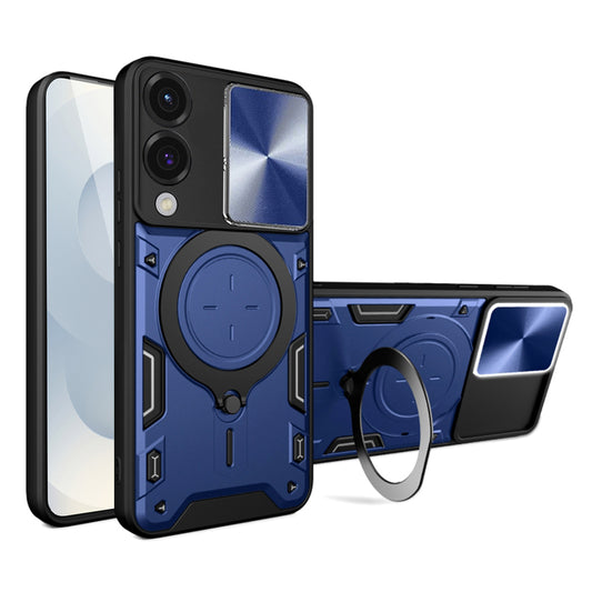 Cover til Samsung Galaxy S25 Edge S937, Techsuit, CamGuard Pro, Blå