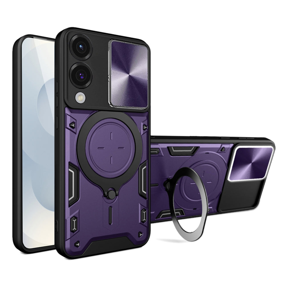 Cover til Samsung Galaxy S25 Edge S937, Techsuit, CamGuard Pro, Lilla