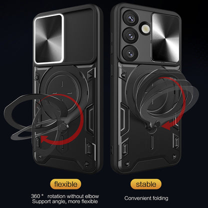 Case for Samsung Galaxy S25 Edge S937, Techsuit, CamGuard Pro, Rose Gold