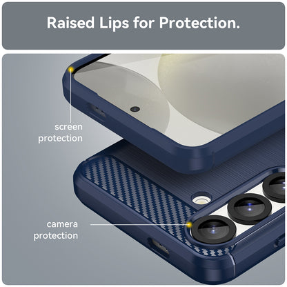 Cover til Samsung Galaxy S25 Edge S937, Techsuit, Carbon, Blå