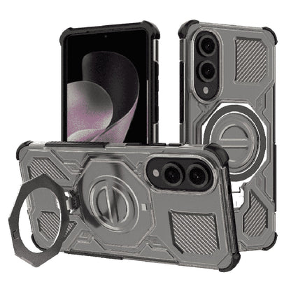 Cover til Samsung Galaxy S25 Edge S937, Techsuit, Carbon Shield Pro, Røgfarvet