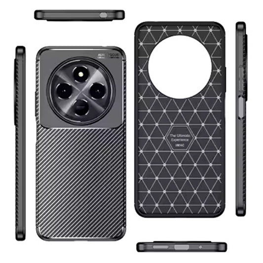 Cover til Samsung Galaxy S25 Edge S937, Techsuit, CarbonFiber, Sort