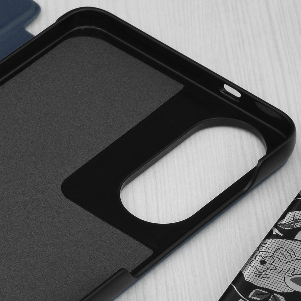Cover til Samsung Galaxy S25 Edge S937, Techsuit, eFold, Mørkeblå