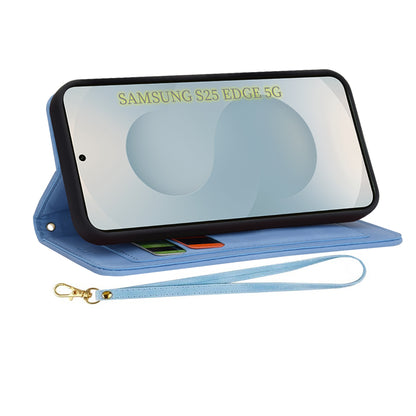 Cover til Samsung Galaxy S25 Edge S937, Techsuit, FlipCraft, Blå