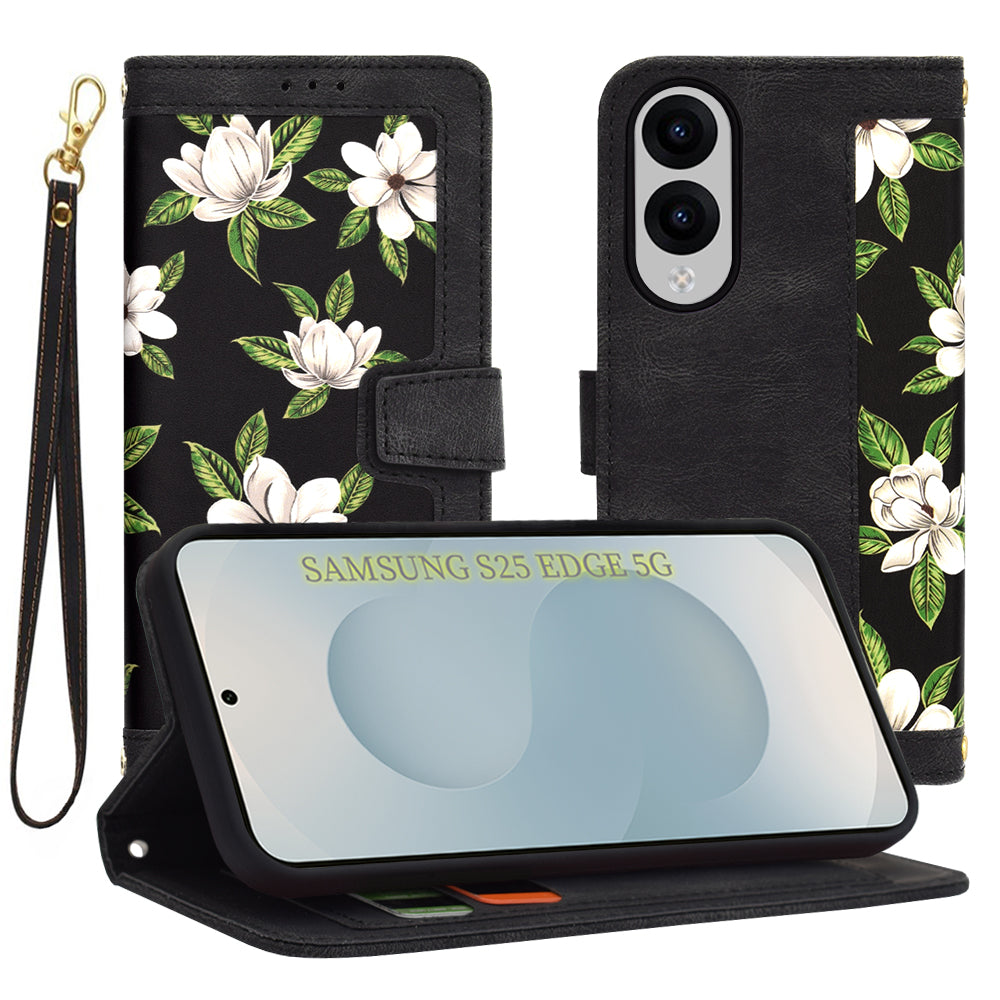 Cover til Samsung Galaxy S25 Edge S937, Techsuit, FlipCraft, Sort