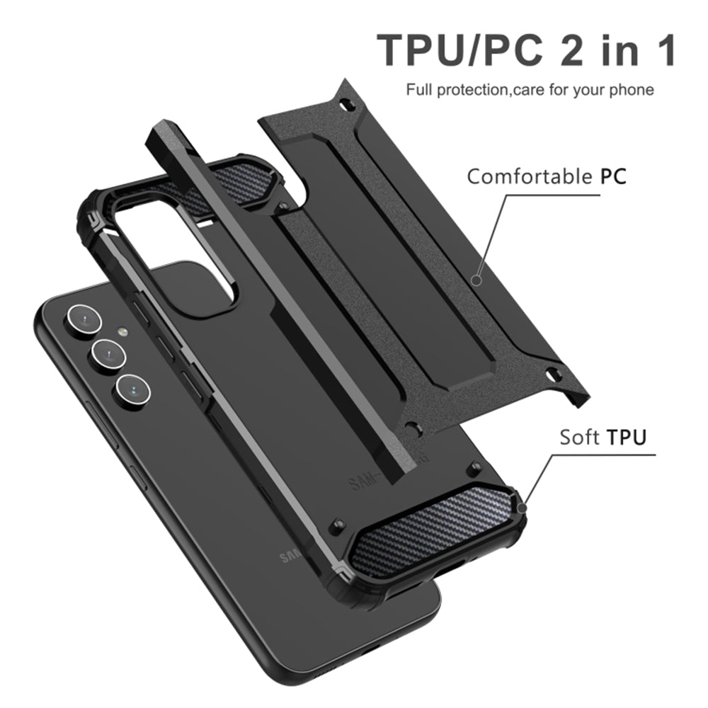 Cover til Samsung Galaxy S25 Edge S937, Techsuit, Hybrid Armor, Sort
