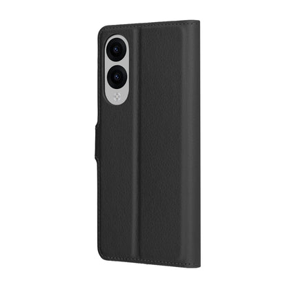 Cover til Samsung Galaxy S25 Edge S937, Techsuit, Leather Folio, Sort