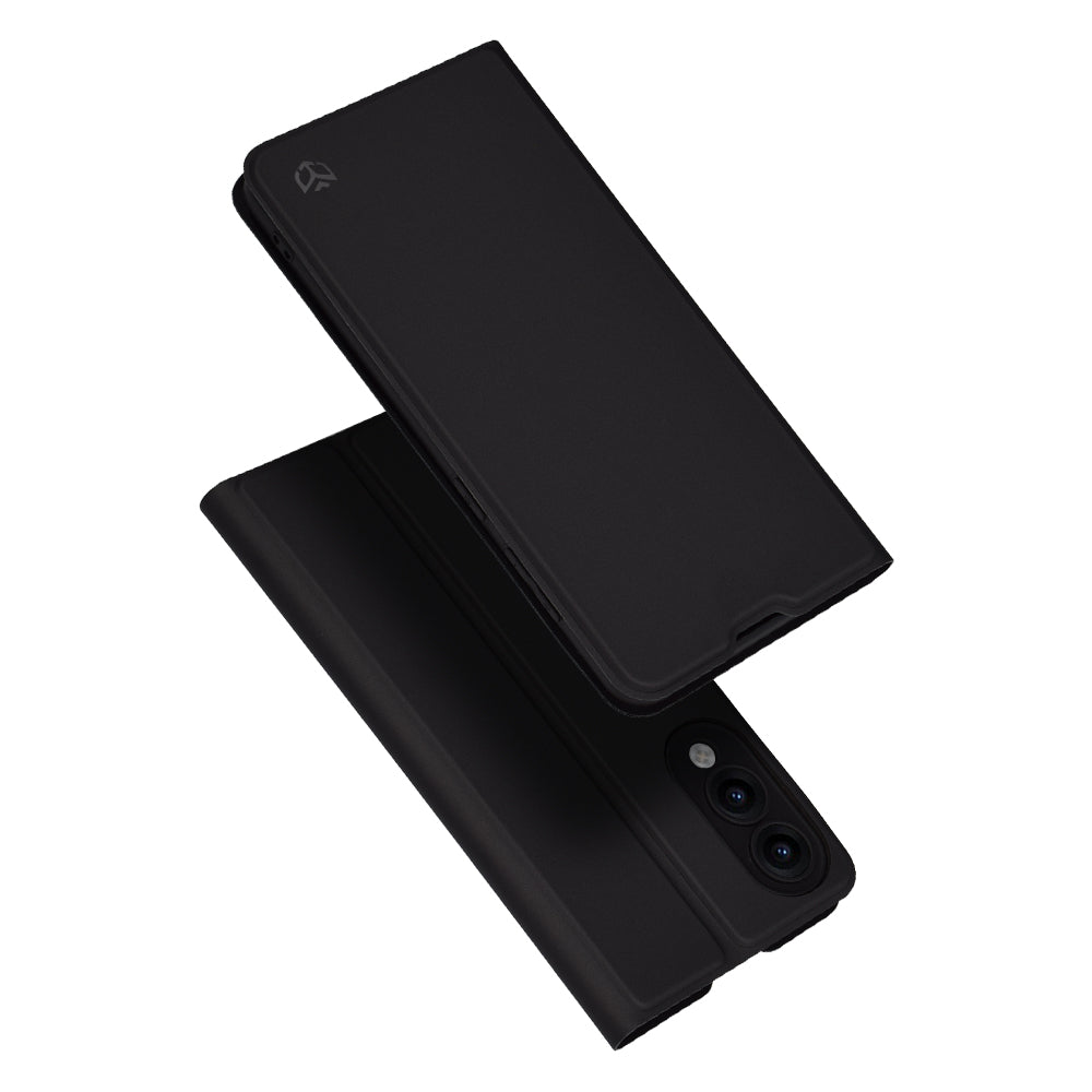 Cover til Samsung Galaxy S25 Edge S937, Techsuit, Magskin Book, Sort