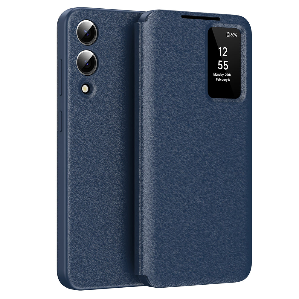 Cover til Samsung Galaxy S25 Edge S937, Techsuit, SmartView, Blå