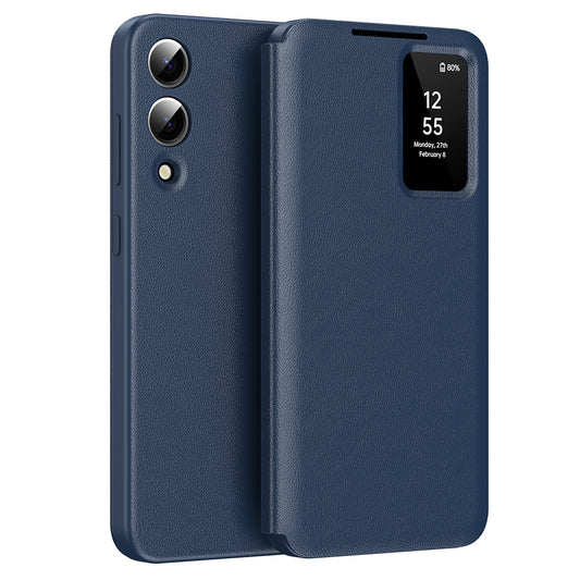 Cover til Samsung Galaxy S25 Edge S937, Techsuit, SmartView, Blå