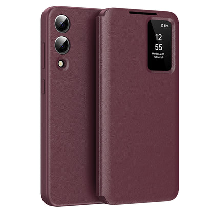 Cover til Samsung Galaxy S25 Edge S937, Techsuit, SmartView, Rød