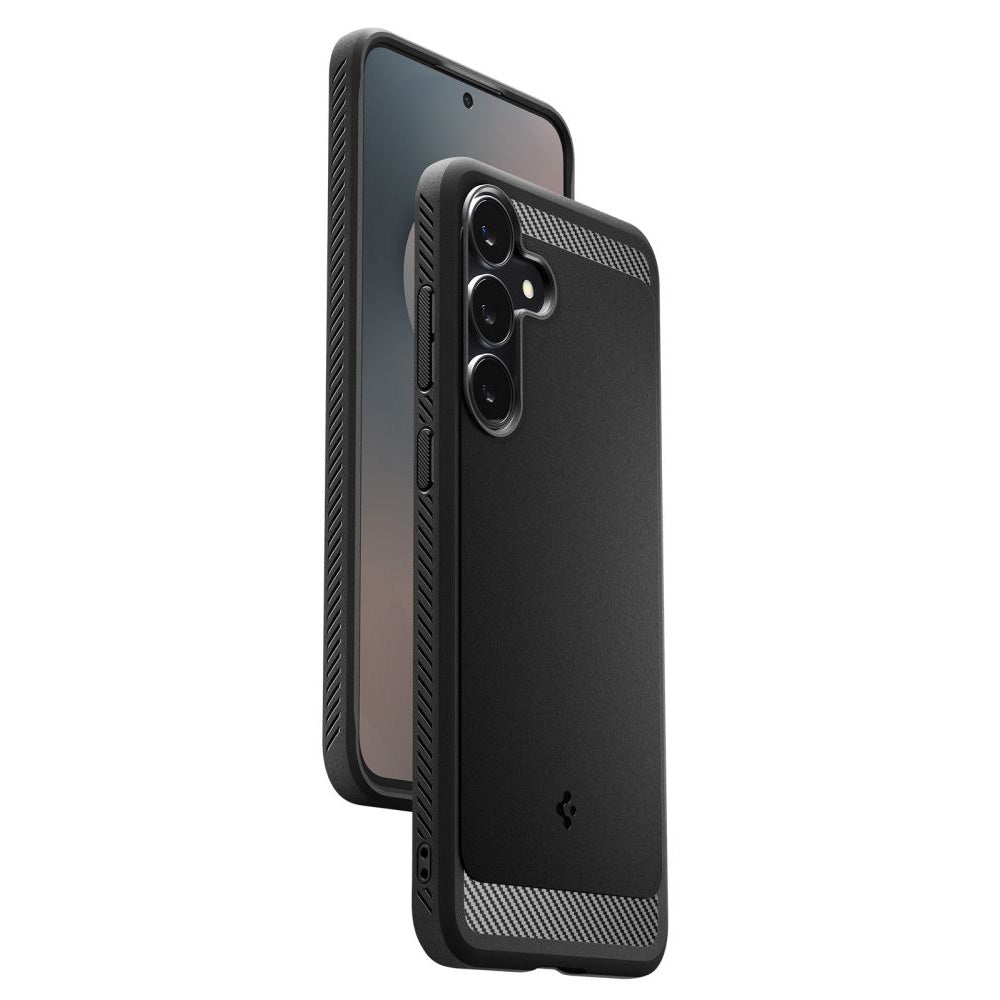 Etui til Samsung Galaxy S25 FE, Spigen, Rugged Armor, Mat Sort ACS10025