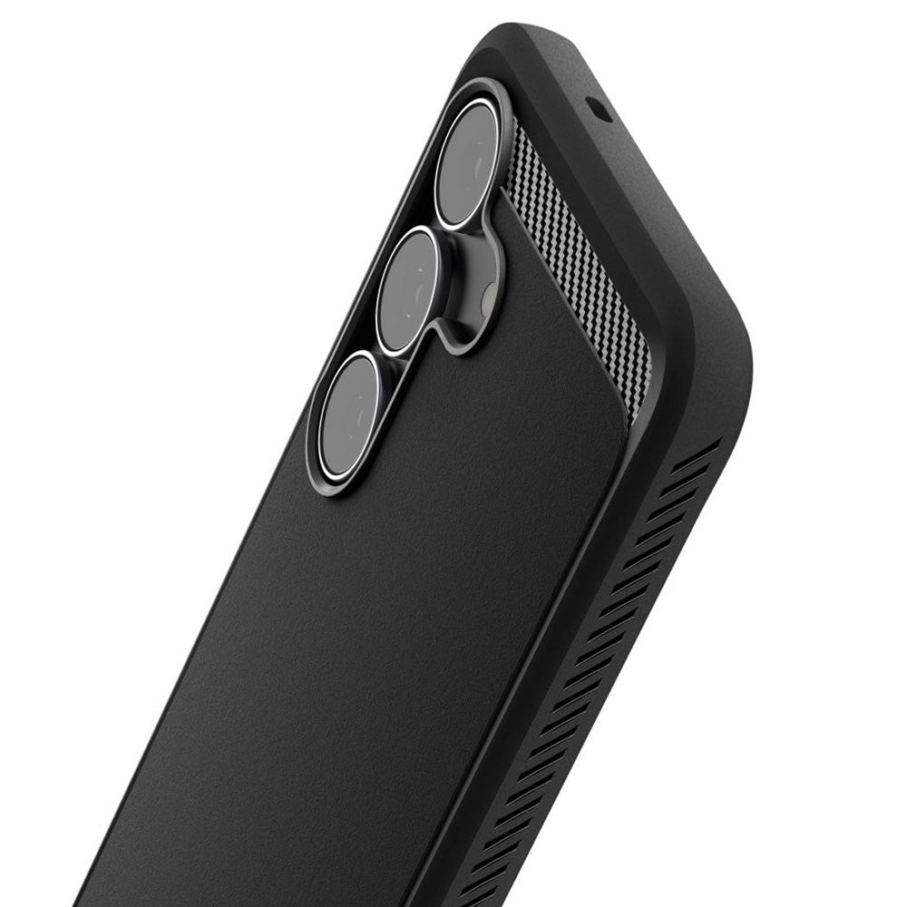 Etui til Samsung Galaxy S25 FE, Spigen, Rugged Armor, Mat Sort ACS10025