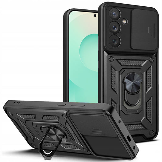 Cover til Samsung Galaxy S25 FE, Techsuit, CamShield, Sort