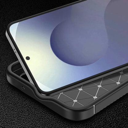 Cover til Samsung Galaxy S25 FE, Techsuit, CarbonFiber, Sort