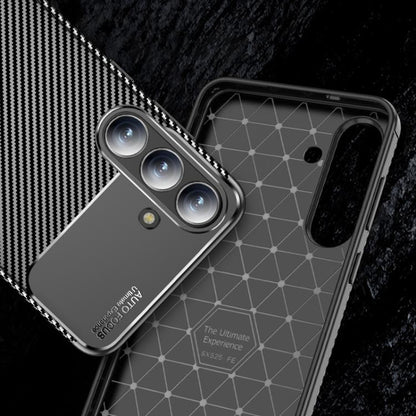 Cover til Samsung Galaxy S25 FE, Techsuit, CarbonFiber, Sort