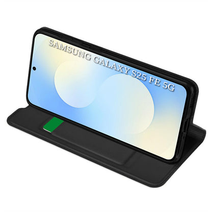 Cover til Samsung Galaxy S25 FE, Techsuit, Magskin Book, Sort