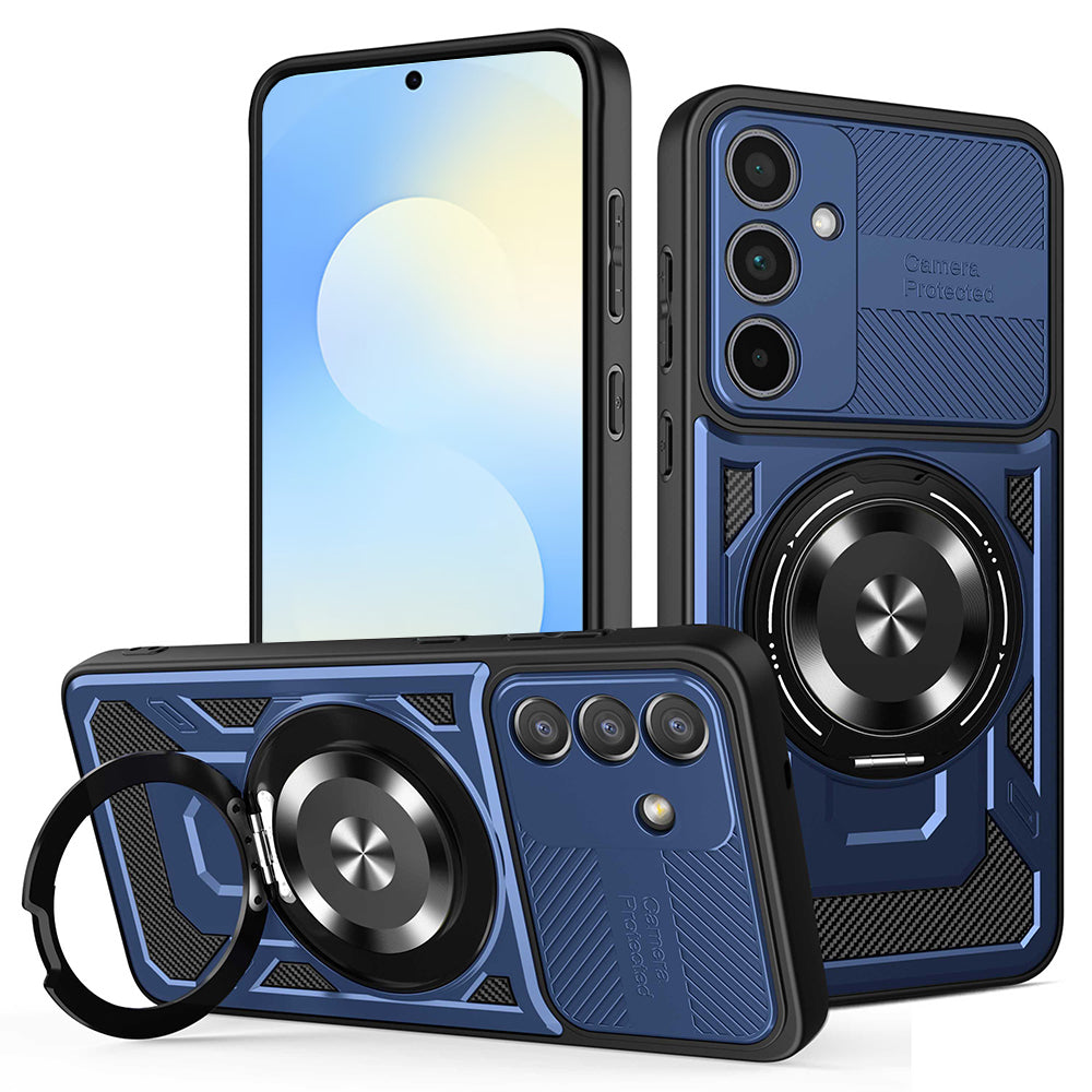 Cover til Samsung Galaxy S25 FE, Techsuit, RuggedCam, Blå