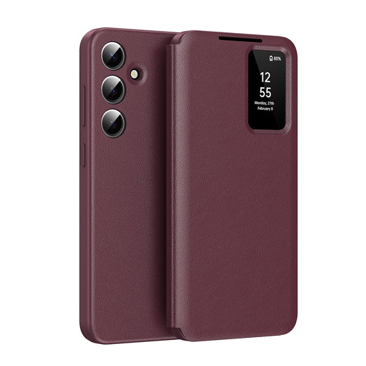 Cover til Samsung Galaxy S25 FE, Techsuit, SmartView, Rød