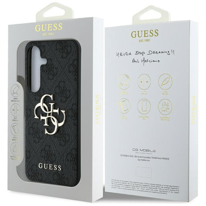 Etui til Samsung Galaxy S25+ S936, Guess, 4G Big Logo, Sort