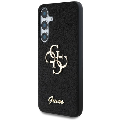 Etui til Samsung Galaxy S25+ S936, Guess, Glitter Big 4G Script, Sort