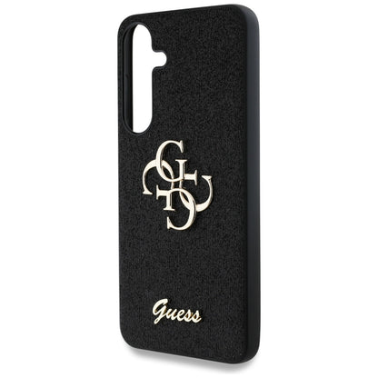Etui til Samsung Galaxy S25+ S936, Guess, Glitter Big 4G Script, Sort