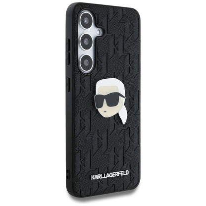 Etui til Samsung Galaxy S25+ S936, Karl Lagerfeld, Monogram Karl's Head, Sort