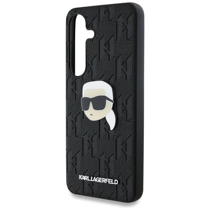 Etui til Samsung Galaxy S25+ S936, Karl Lagerfeld, Monogram Karl's Head, Sort