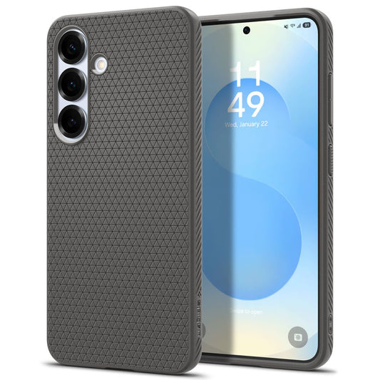 Cover til Samsung Galaxy S25+ S936, Spigen, Liquid Air, Grå ACS08980