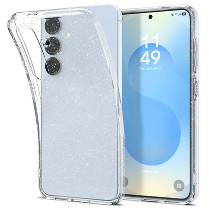 Etui til Samsung Galaxy S25+ S936, Spigen, Liquid Crystal Glitter, Gennemsigtig