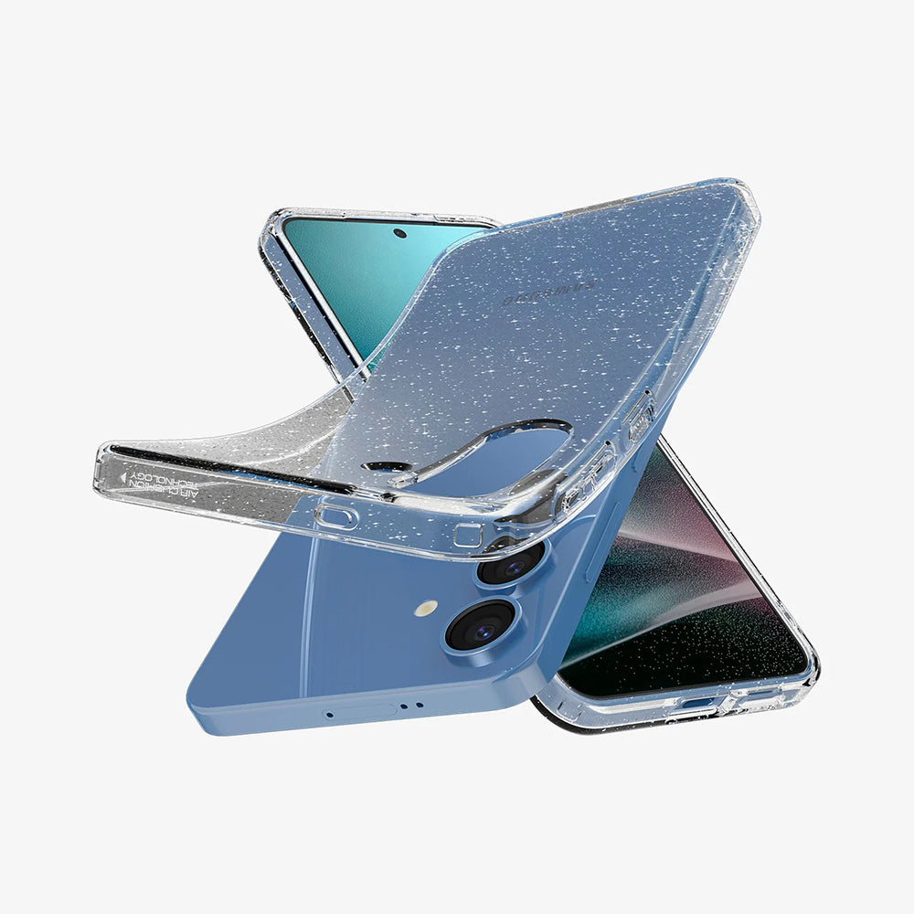 Etui til Samsung Galaxy S25+ S936, Spigen, Liquid Crystal Glitter, Gennemsigtig