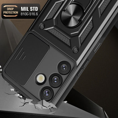 Cover til Samsung Galaxy S25+ S936, Techsuit, CamShield, Sort