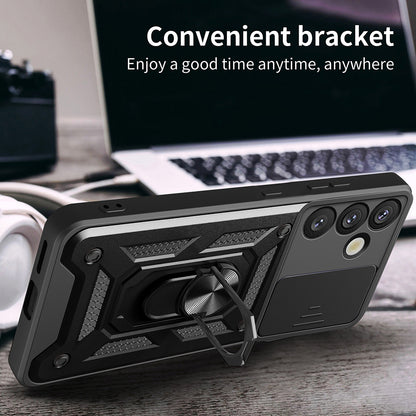 Cover til Samsung Galaxy S25+ S936, Techsuit, CamShield, Sort