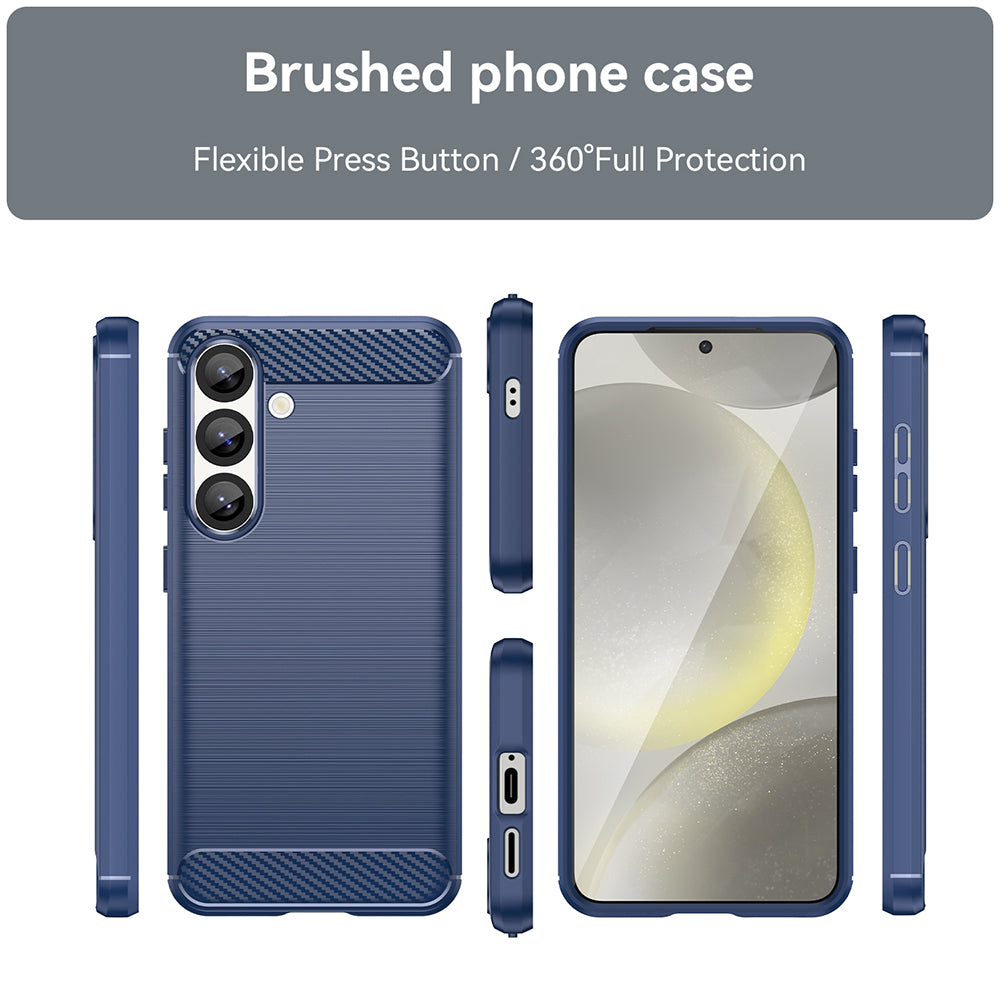 Cover til Samsung Galaxy S25+ S936, Techsuit, Carbon, Blå