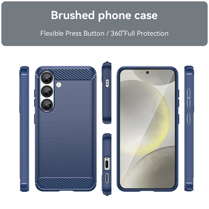 Cover til Samsung Galaxy S25+ S936, Techsuit, Carbon, Blå